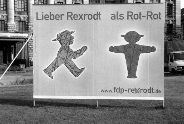 Lieber Rexrodt als Rot-Rot (Rexrodt tait le nom de la tte de liste de la FDP)